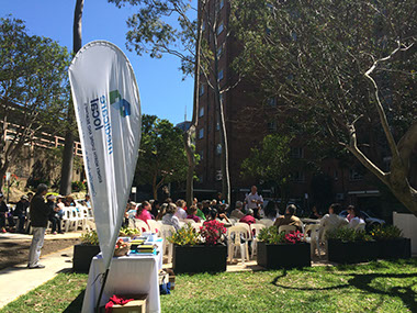 Residents attending a consultation day at Greenway